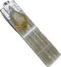 Selenite Pendant with Citrine Activator | Chains and Necklaces | Wiccan Center