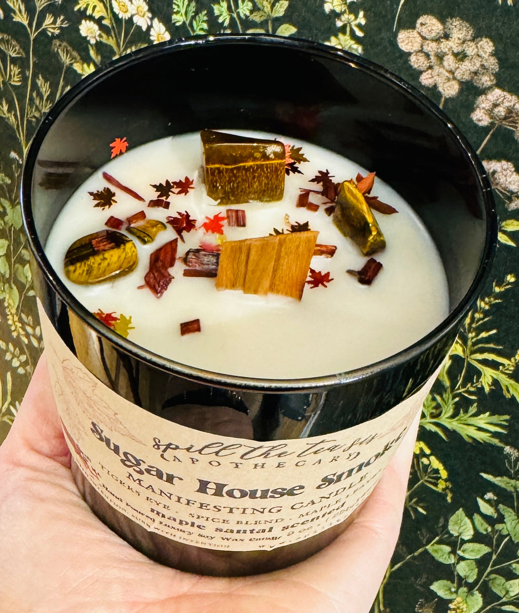 Sugar House Smoke Intention Candle | Maple & Smoked Cedarwood Soy Candle