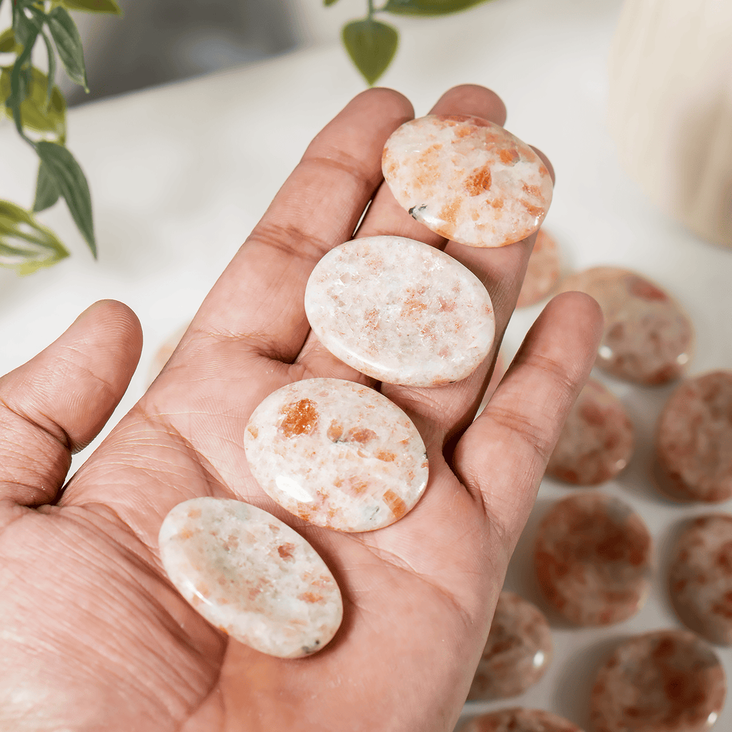 Sunstone Pocket Stones (Protection and Transformation )
