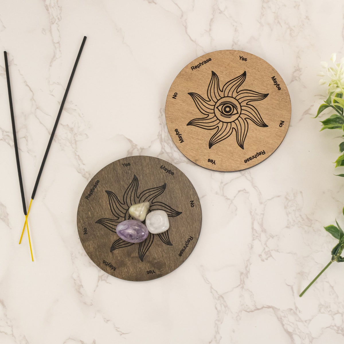 Wooden Sun Pendulum Board | Religious Items | Wiccan Center