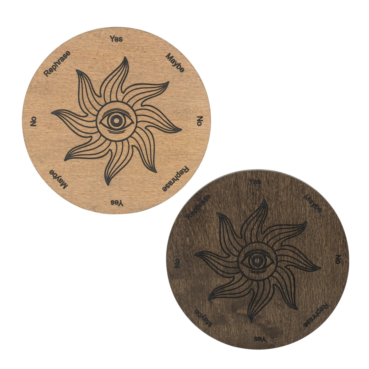 Wooden Sun Pendulum Board | Religious Items | Wiccan Center