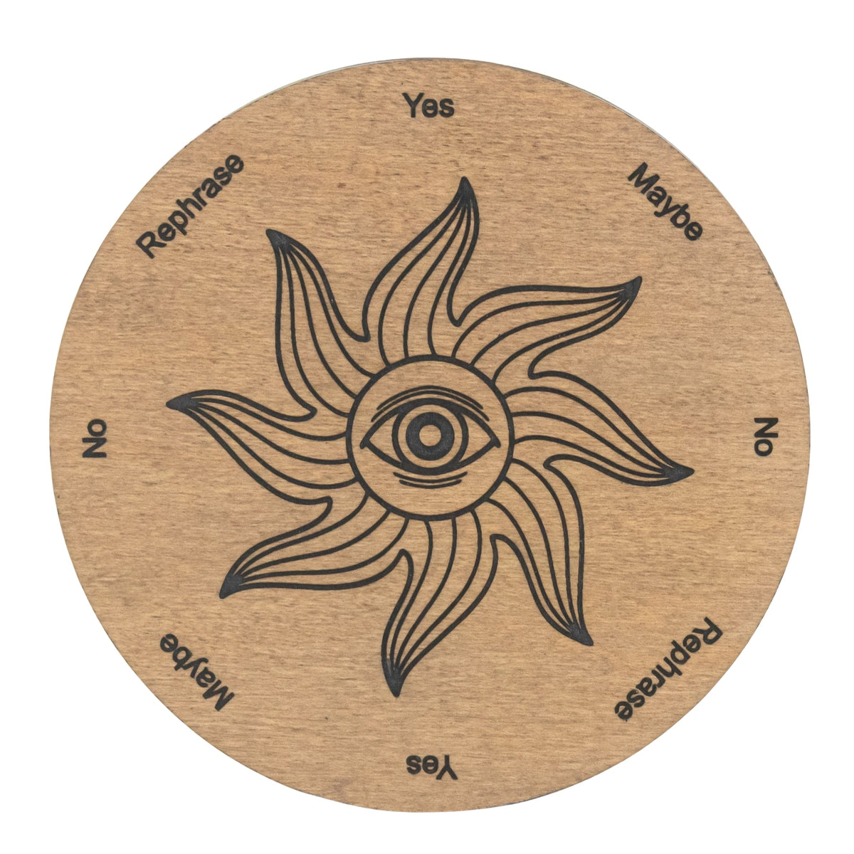 Wooden Sun Pendulum Board | Religious Items | Wiccan Center