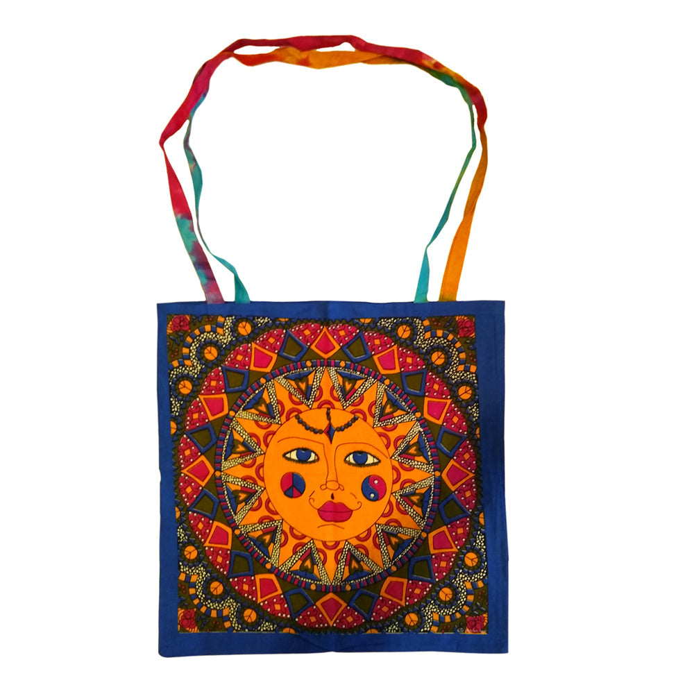 Multi Color Sun Tote Bag 18x18" | Tote | Wiccan Center