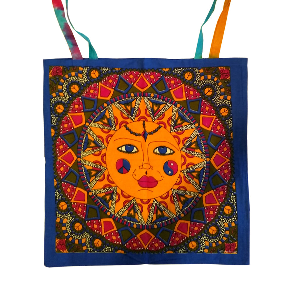 Multi Color Sun Tote Bag 18x18" | Tote | Wiccan Center