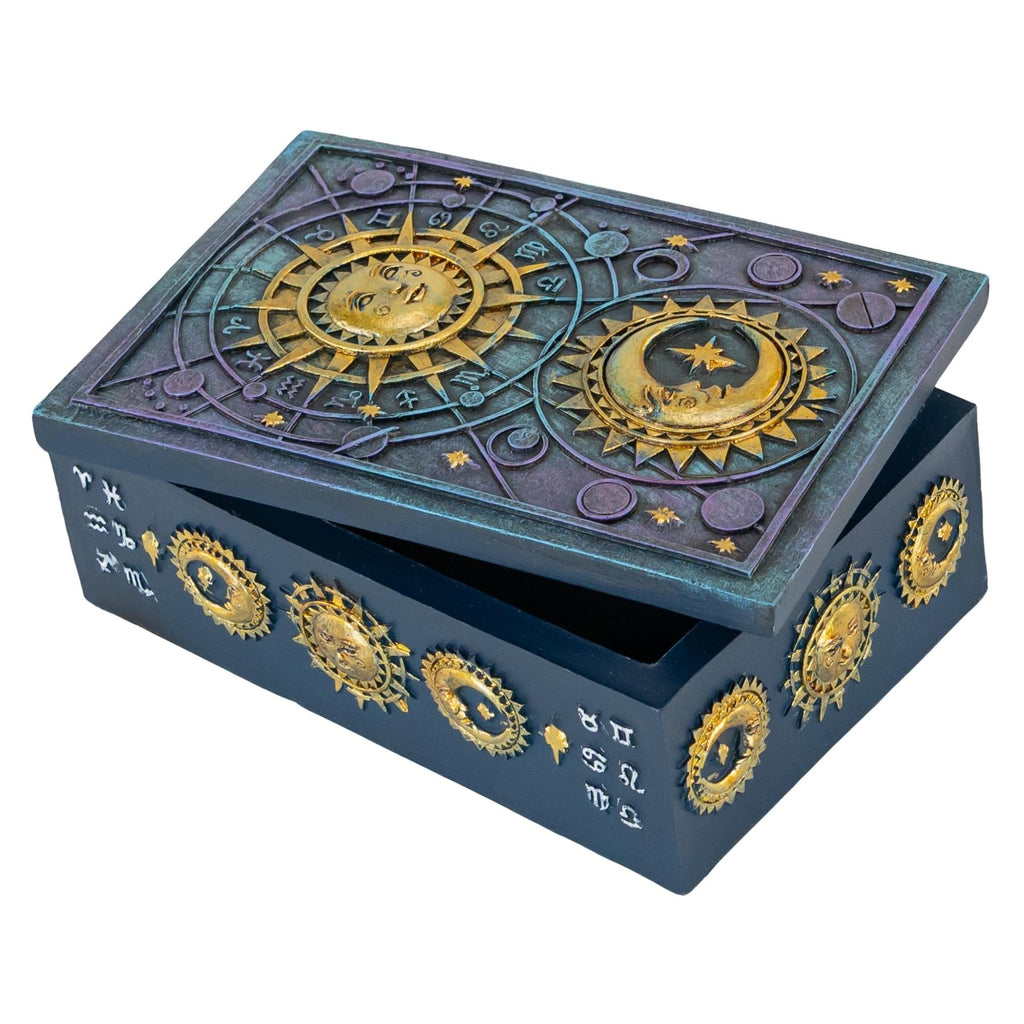 Sun & Moon Tarot Card Box | | Wiccan Center