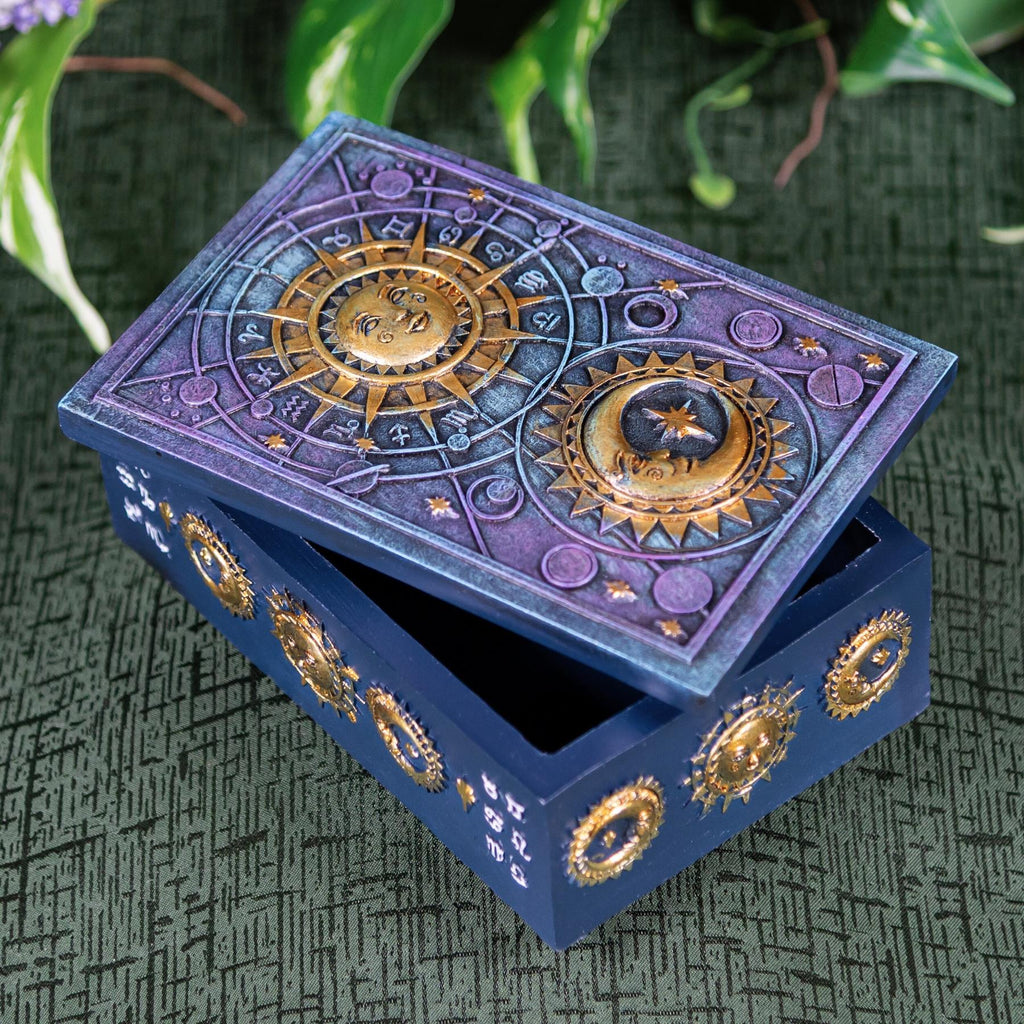 Sun & Moon Tarot Card Box | | Wiccan Center