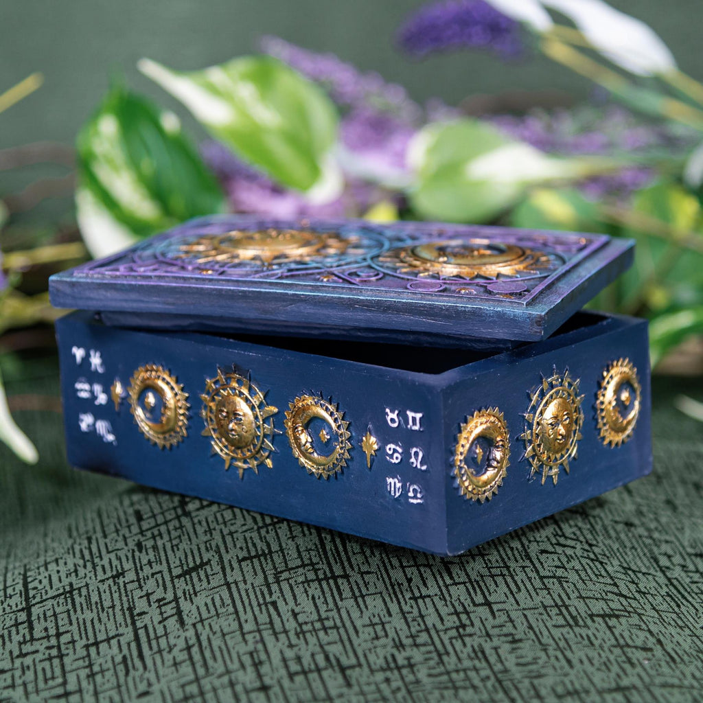 Sun & Moon Tarot Card Box | | Wiccan Center