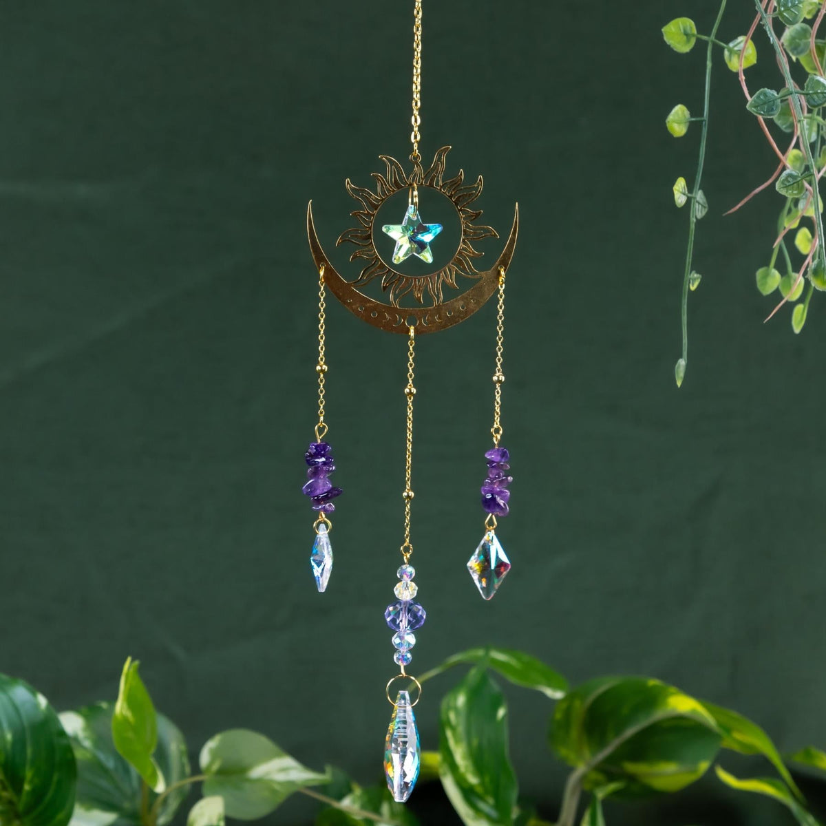 Sun & Moon Sun Catcher | | Wiccan Center