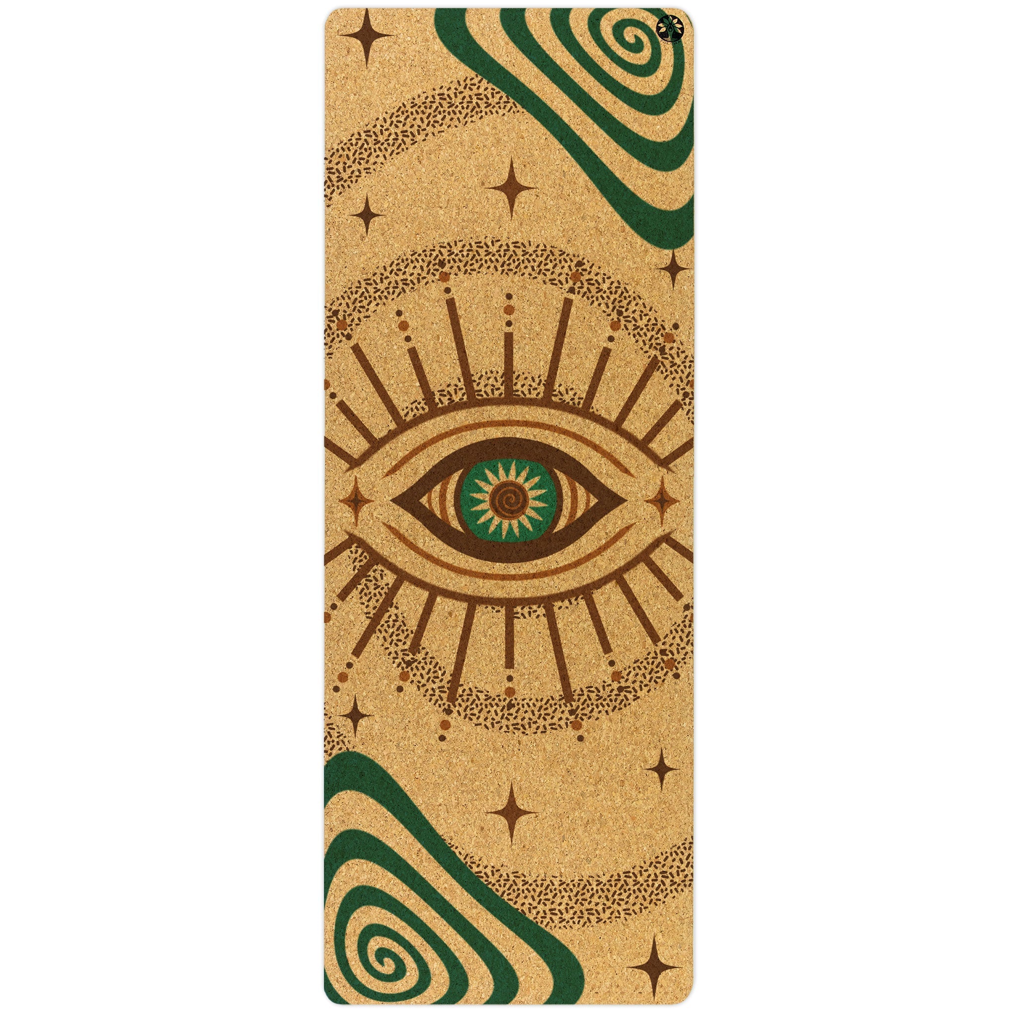 Swirly Flow Nomad Cork Yoga Mat | Yoga & Pilates Mats | Wiccan Center