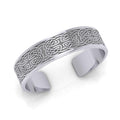 Large Celtic Knotwork Sterling Silver Cuff Bracelet TBA209 Elegant Statement Jewelry