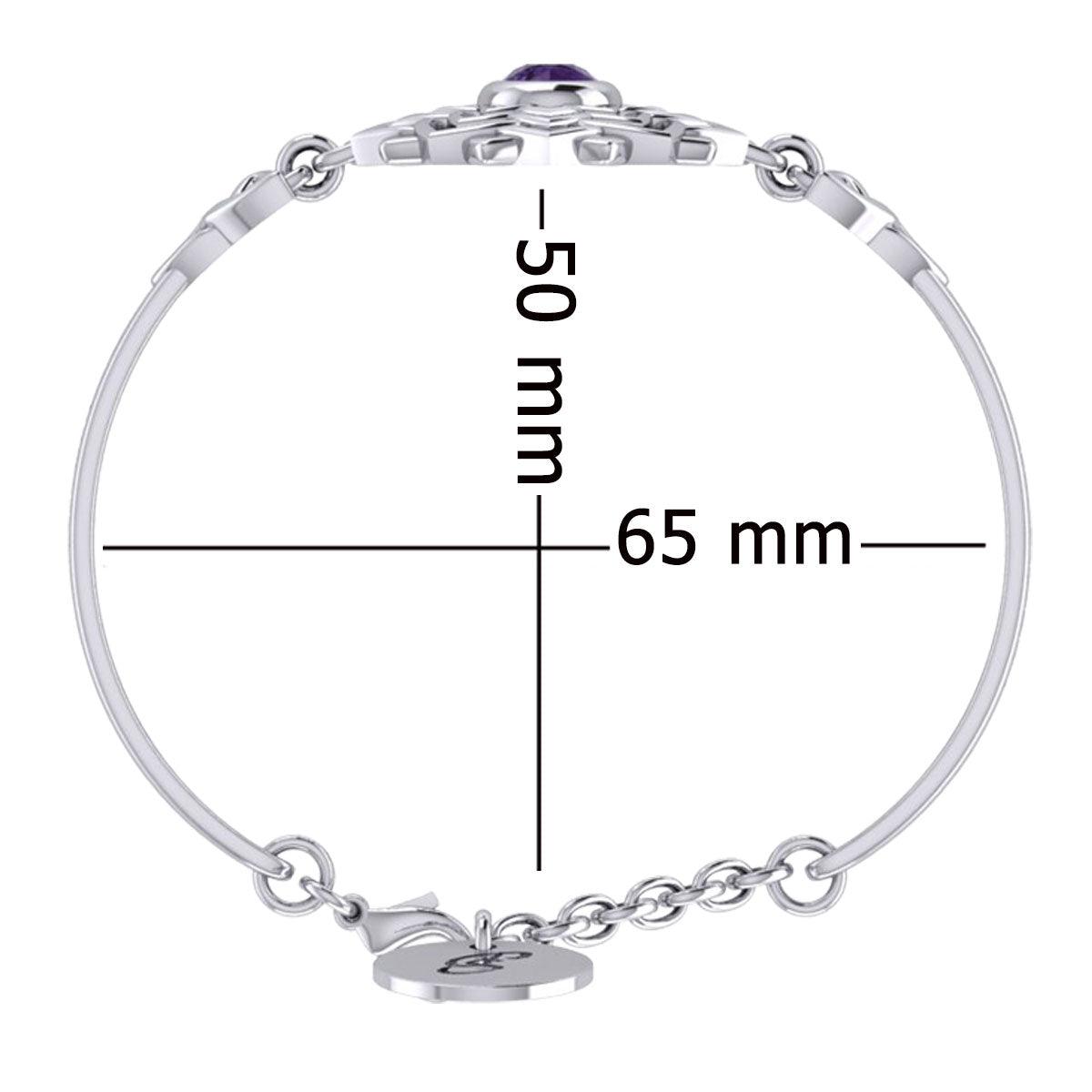 Crown Chakra with Celtic Trinity Silver Bracelet  TBA285