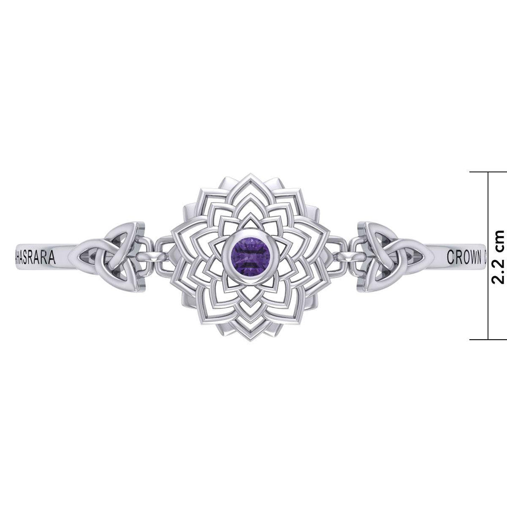 Crown Chakra with Celtic Trinity Silver Bracelet  TBA285