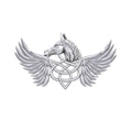 The Celtic Pegasus Sterling  Silver Brooch TBC165