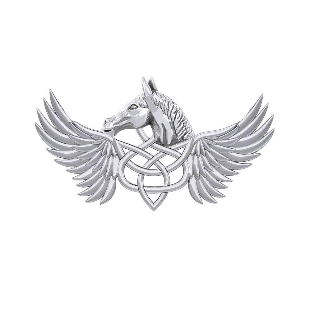 The Celtic Pegasus Sterling  Silver Brooch TBC165