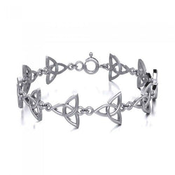 Celtic Triquetra Knot Sterling Silver Bracelet TBG065 | Bracelet | Wiccan Center