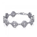 Celtic Quaternary Knot Sterling Silver  Bracelet TBG071
