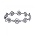 Sense the power of four ~ Celtic Four-Point Sterling Silver Bracelet TBG072