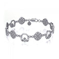Celtic Knotwork & Claddagh Sterling Silver Bracelet TBG238