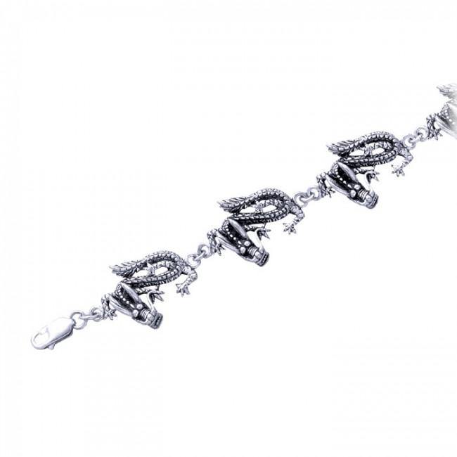 Eastern Dragon Sterling Silver Bracelet TBG299