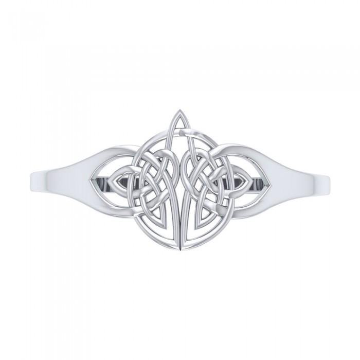 Celtic Knotwork Sterling Silver Cuff Bracelet TBG398