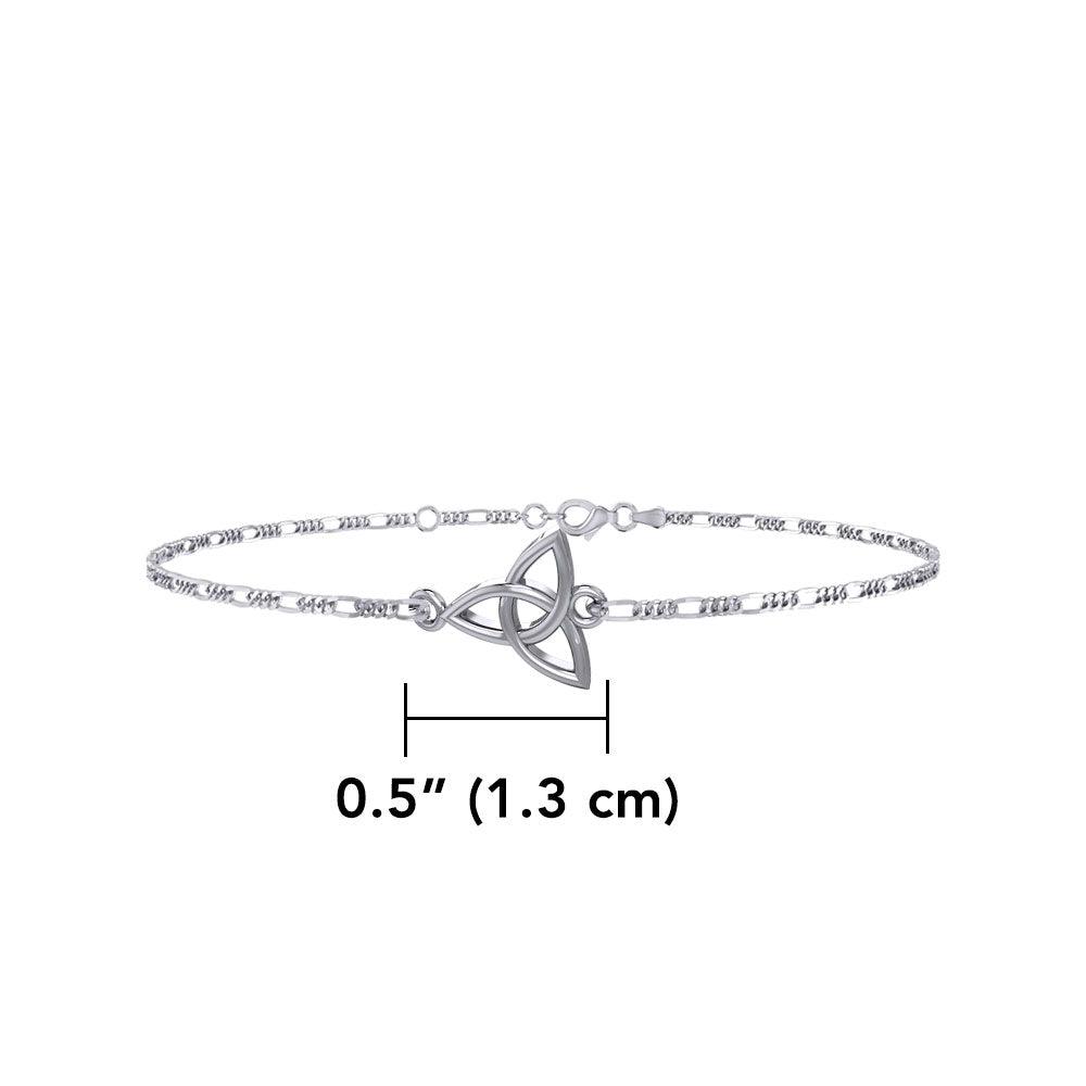 Celtic Triquetra Knot Silver Anklet TBG729