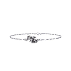 Fantasy Dragon Silver Anklet TBG735 | Anklet | Wiccan Center