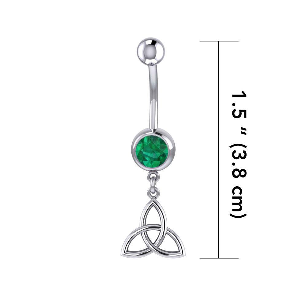 Celtic Triquetra Knot Sterling Silver Body Jewelry TBJ011