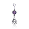 Interconnected Hearts Celtic Knot Sterling Silver Body Jewelry With Infinite Love Symbol TBJ016
