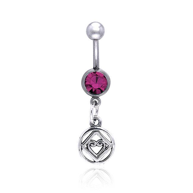 Interconnected Hearts Celtic Knot Sterling Silver Body Jewelry With Infinite Love Symbol TBJ016