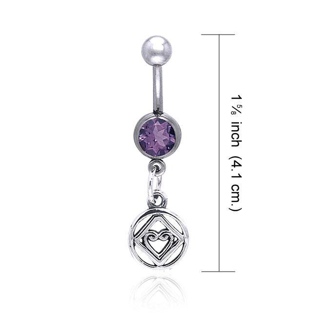 Interconnected Hearts Celtic Knot Sterling Silver Body Jewelry With Infinite Love Symbol TBJ016