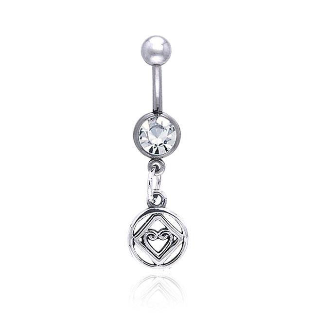 Interconnected Hearts Celtic Knot Sterling Silver Body Jewelry With Infinite Love Symbol TBJ016