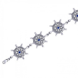 Celtic Ship's Wheel Sterling Silver Bracelet TBL019 | Bracelet | Wiccan Center