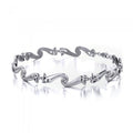 Celtic Elegant Triskele Sterling Silver Bracelet TBL121