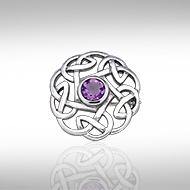 Celtic Knotwork Sterling Silver Brooch TBR185