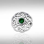 Celtic Knotwork Sterling Silver Brooch TBR185 | Brooch | Wiccan Center