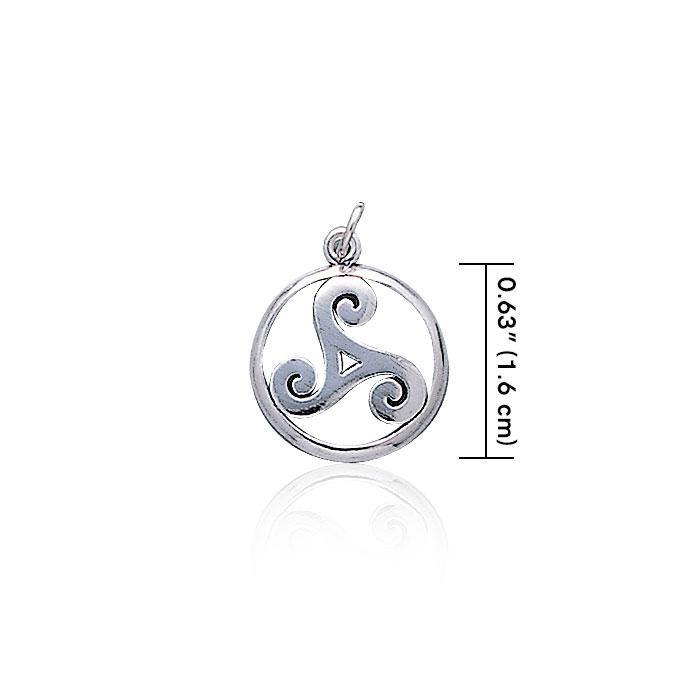 Celtic Triskelion Silver Charm TC023