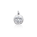 Celtic Triskelion Spiral Sterling Silver Charm TC394