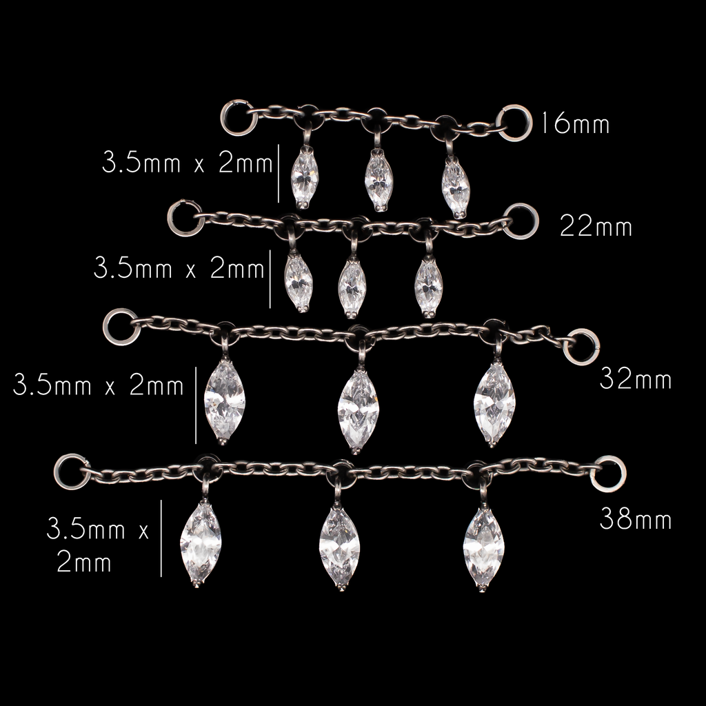 Elijah - Marquise Chain | Body Jewelry | Wiccan Center