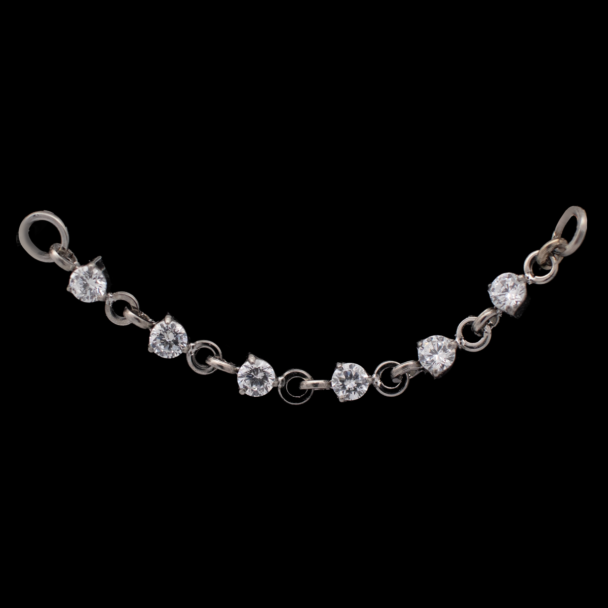 Emery - Round CZ Chain | Body Jewelry | Wiccan Center