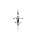 Fleur De Lis with Celtic Knot Sterling Silver Charm TCM031