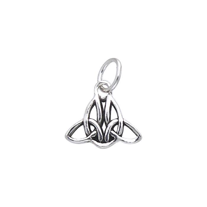 Celtic Twin Trinity Knot Sterling Silver Charm TCM054