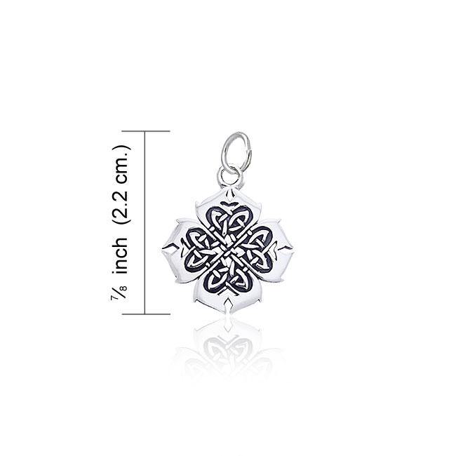 Celtic Knots And Irish Shamrock Silver Charm TCM131