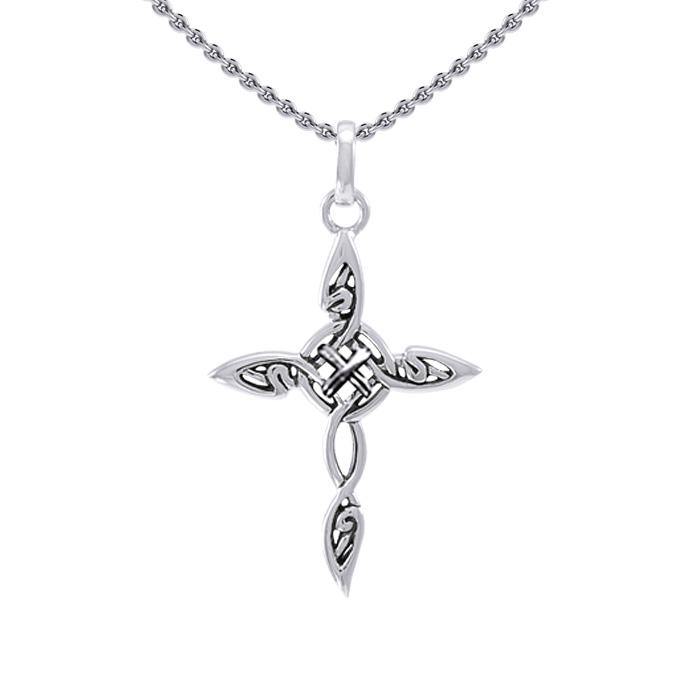Fantastic Celtic Cross Sterling Silver Charm TCM678