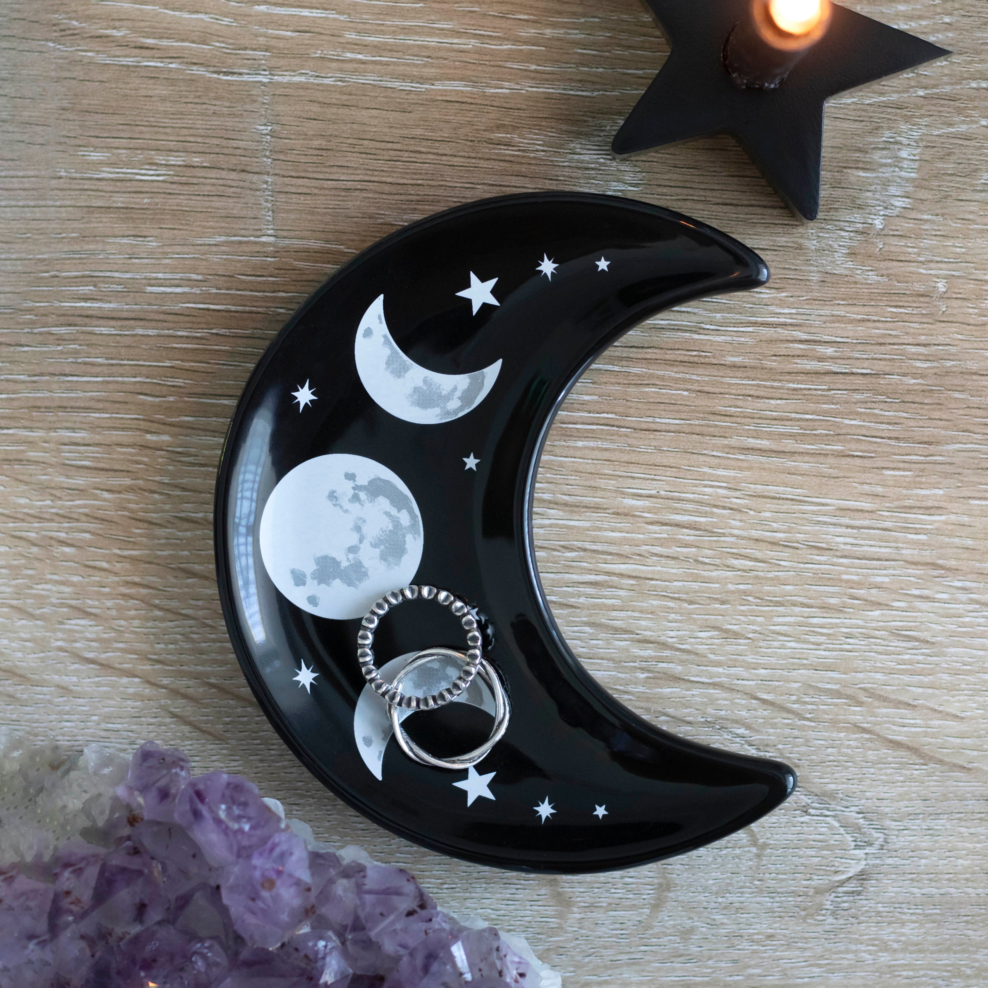 Crescent Triple Moon Trinket Dish | Trinket Dishes | Wiccan Center