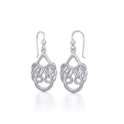 Celtic Knotwork Sterling Silver Earrings TE106 | Earrings | Wiccan Center