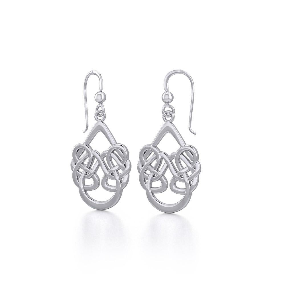 Celtic Knotwork Sterling Silver Earrings TE106