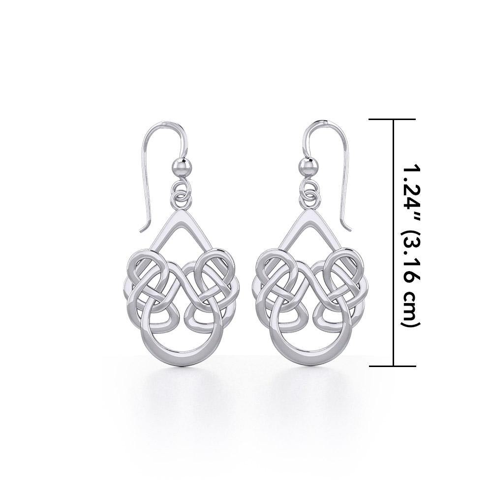 Celtic Knotwork Sterling Silver Earrings TE106