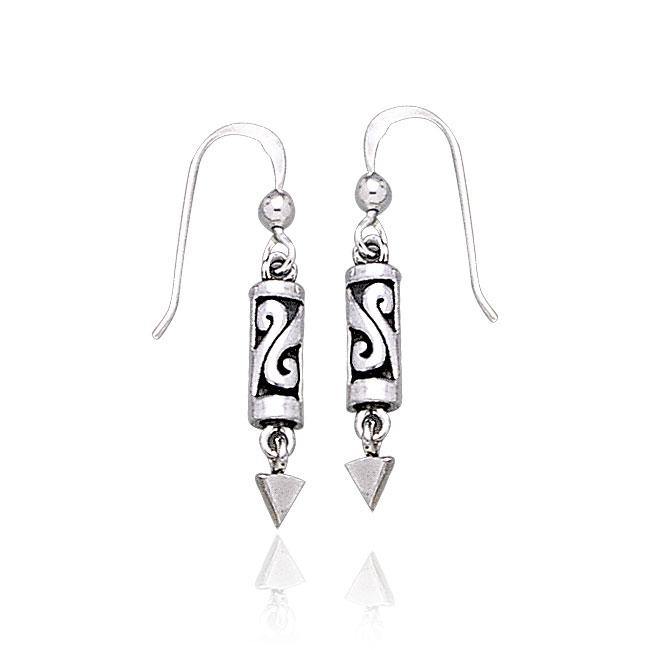 Celtic Knotwork Silver Earrings TE1129