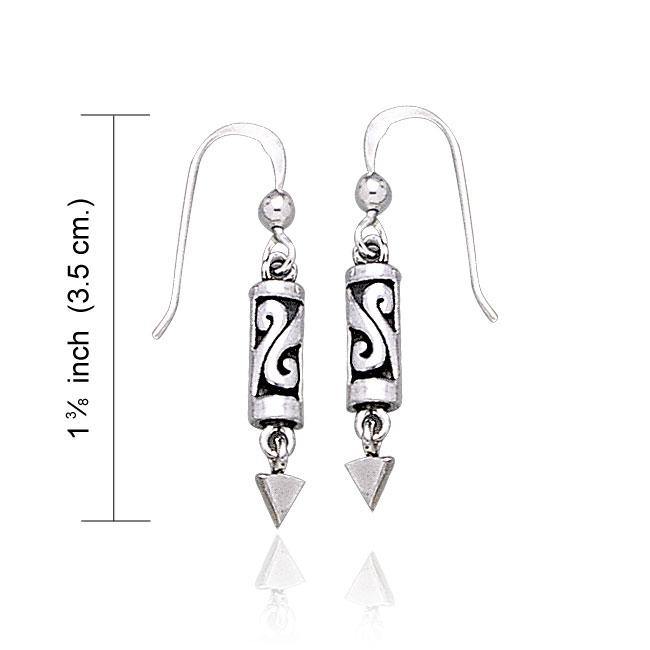 Celtic Knotwork Silver Earrings TE1129