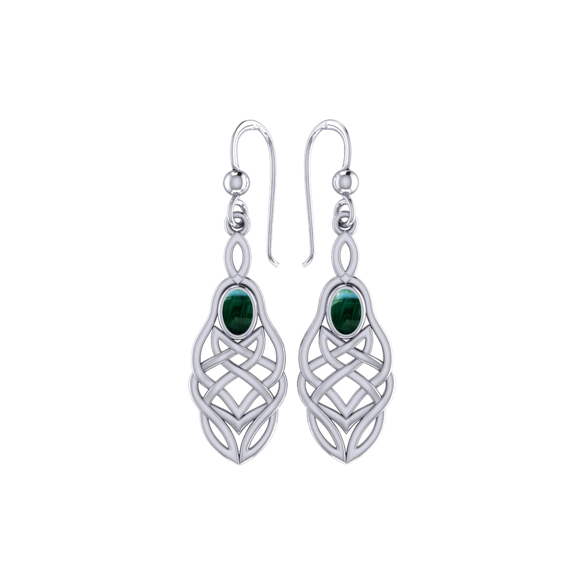Celtic Knotwork Sterling Silver Earrings TE113